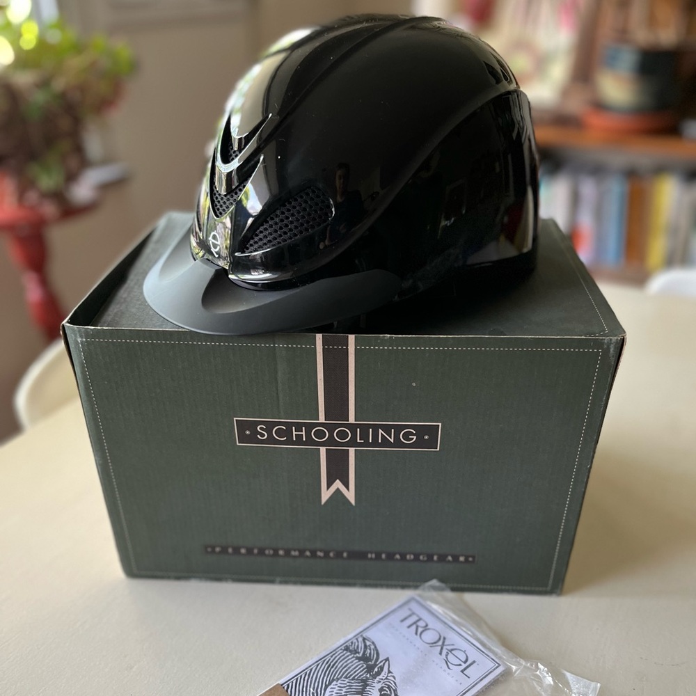 NIB Troxel Liberty equestrian helmet, black size small. Never used.